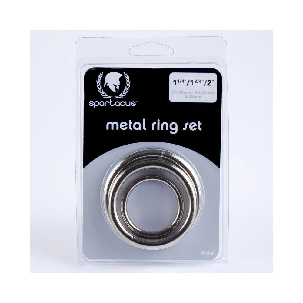 Spartacus Metal Cock Ring Set ( 3 Rings)