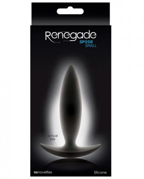 Renegade Spade Small Butt Plug Black