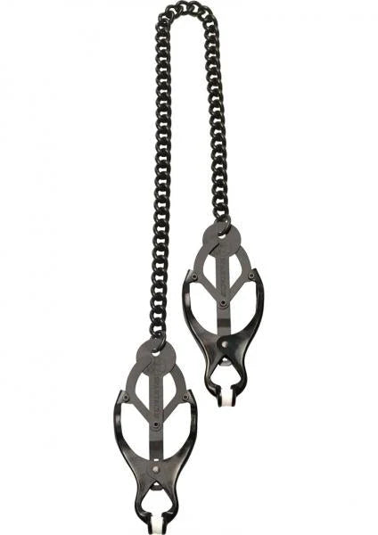 Black Butterfly Nipple Clamps With Chain