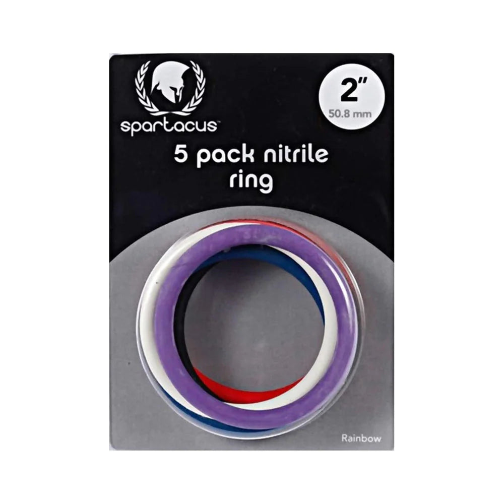 Spartacus Nitrile Cock Rings (5 Per Package/2inches Each)