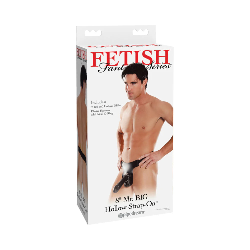 Mr. Big Hollow 8 inches Strap On Black