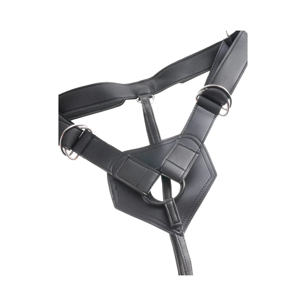 King Cock Strap On Harness 8 inches Dildo