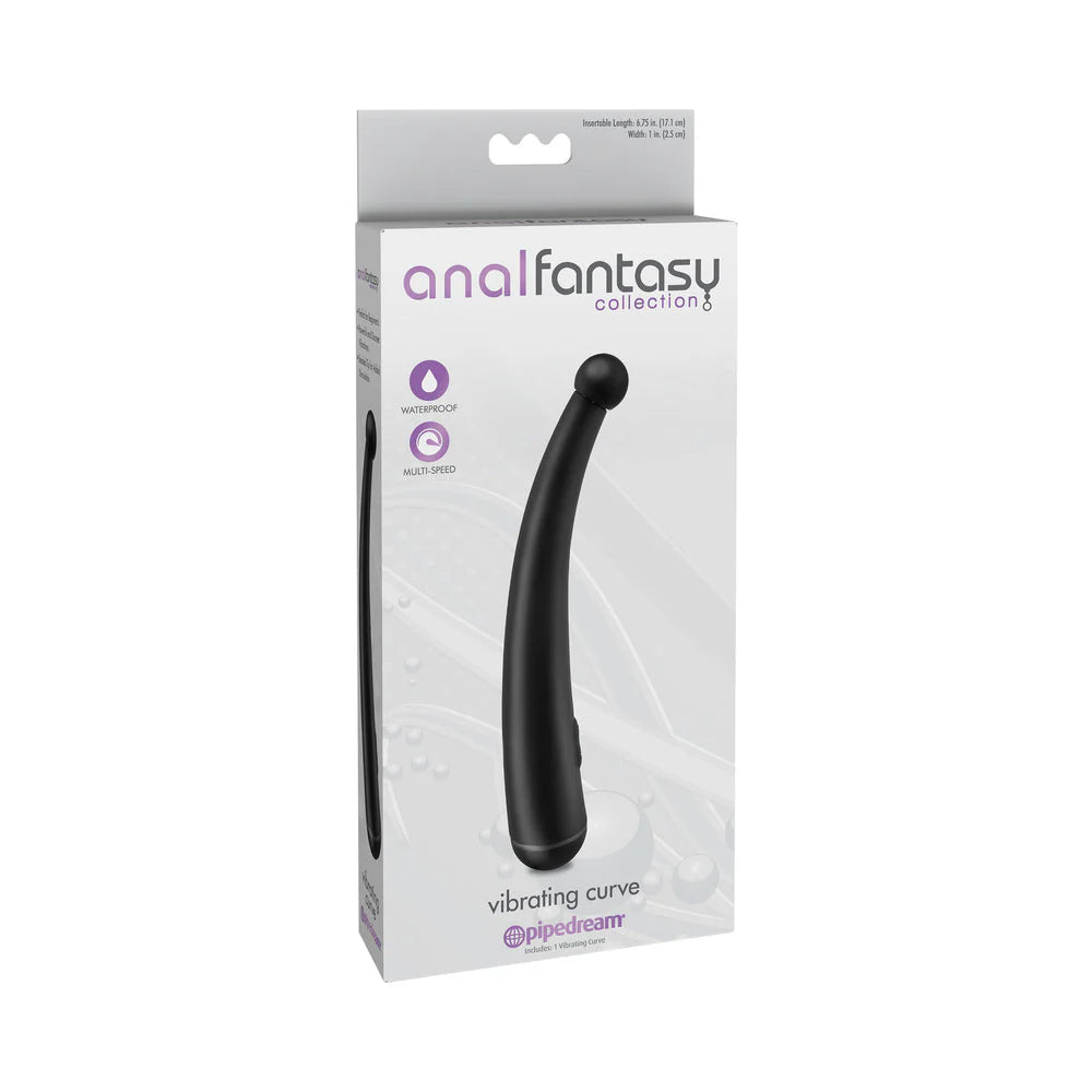 Anal Fantasy Vibrating Curve Probe Black