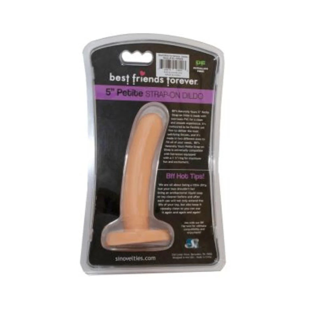 BFF Petite Strap On 5 inches Beige