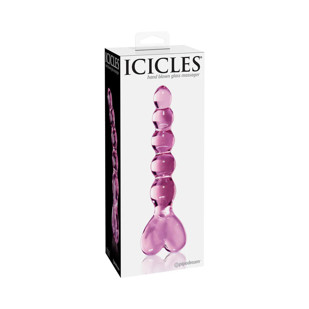 Icicles No 43 Pink Glass Beaded Massager