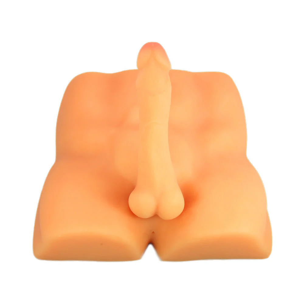 X5 Men Rough Rider Flexible Penis Anal Entry Beige