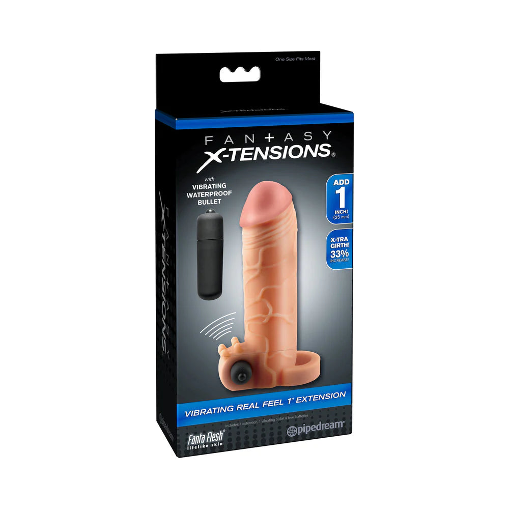 Vibrating Real Feel 2 Inches Extension