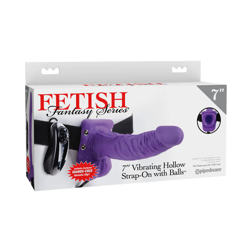 Fetish Fantasy 7in Hollow Strap-on With Balls