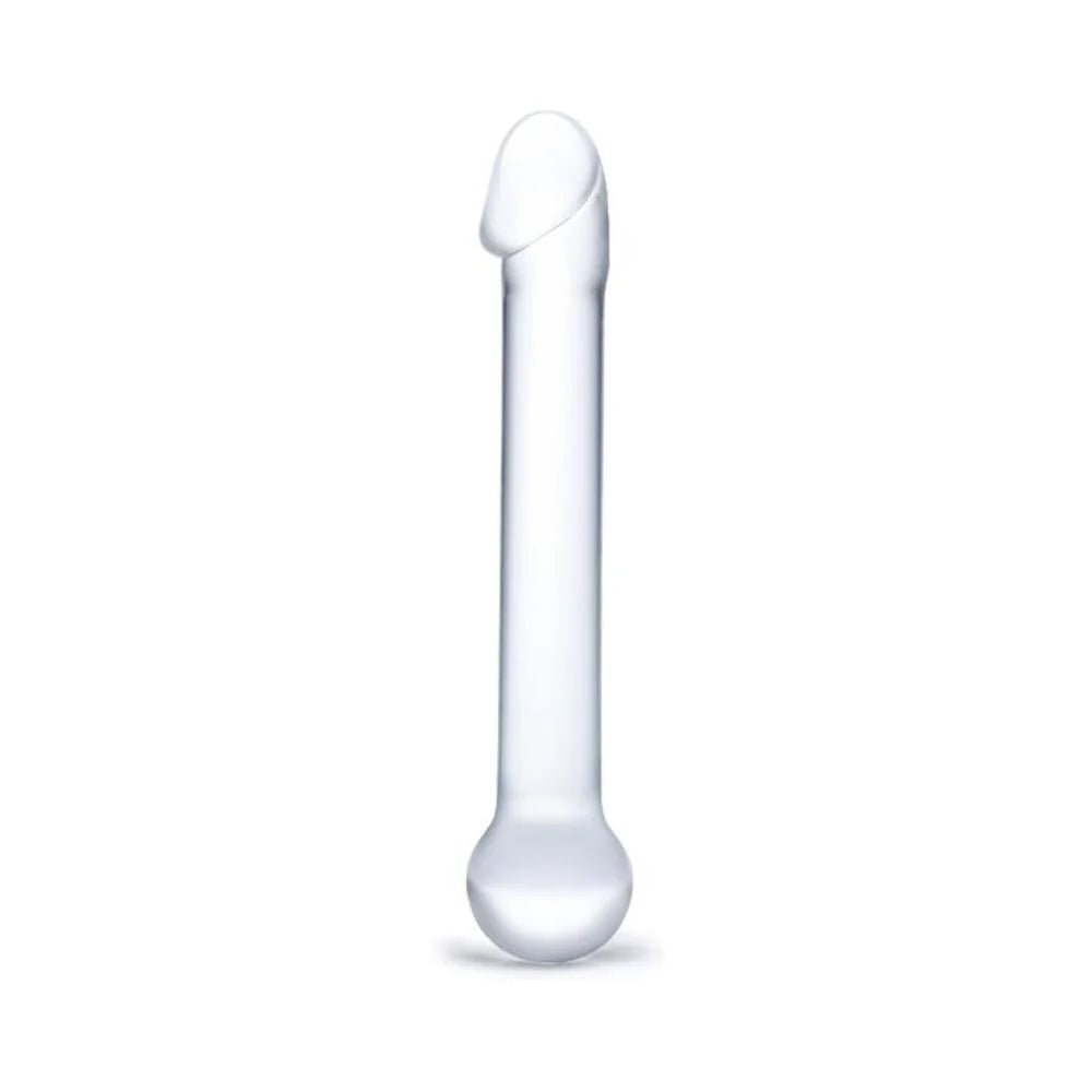 Glas 7 inches Realistic Head Glass Dildo Clear