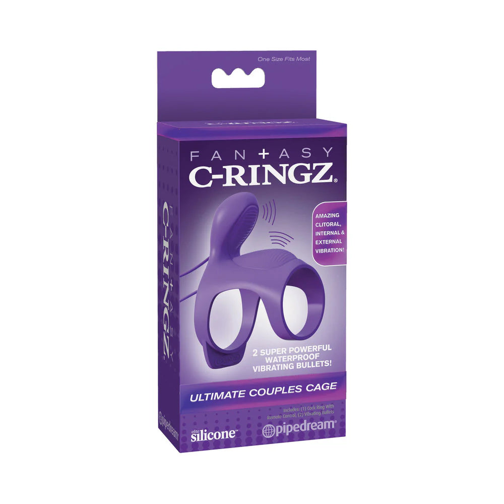 Fantasy C-Ringz Ultimate Couples Cage Purple