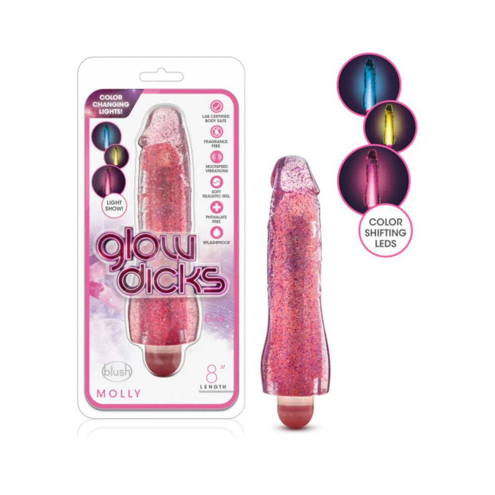 Glow Dicks - Molly Glitter Vibrator