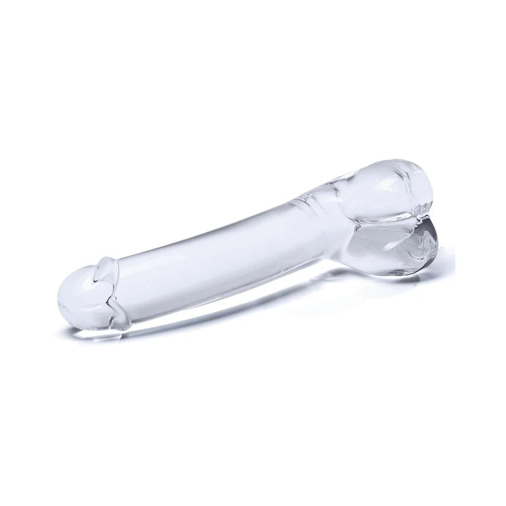 7" Realistic Curved Glass G-Spot Dildo