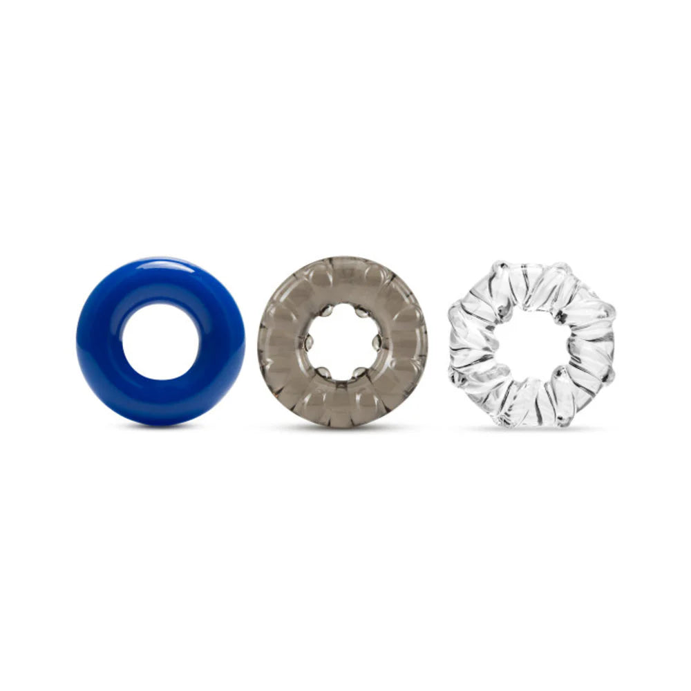 Stay Hard Triple Stretch 3pk Cock Rings