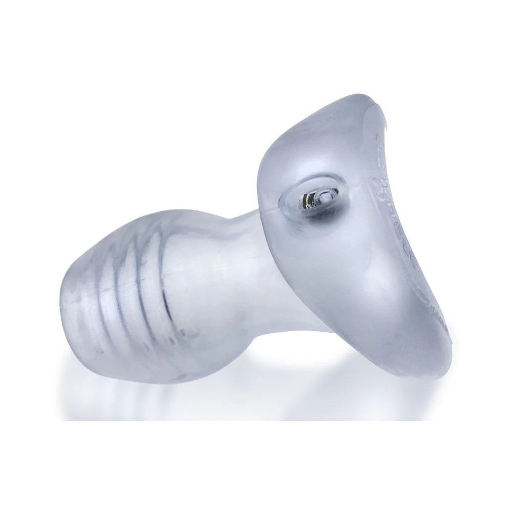 Oxballs Glowhole-2 Buttplug With Led Insert Large Clear Frost