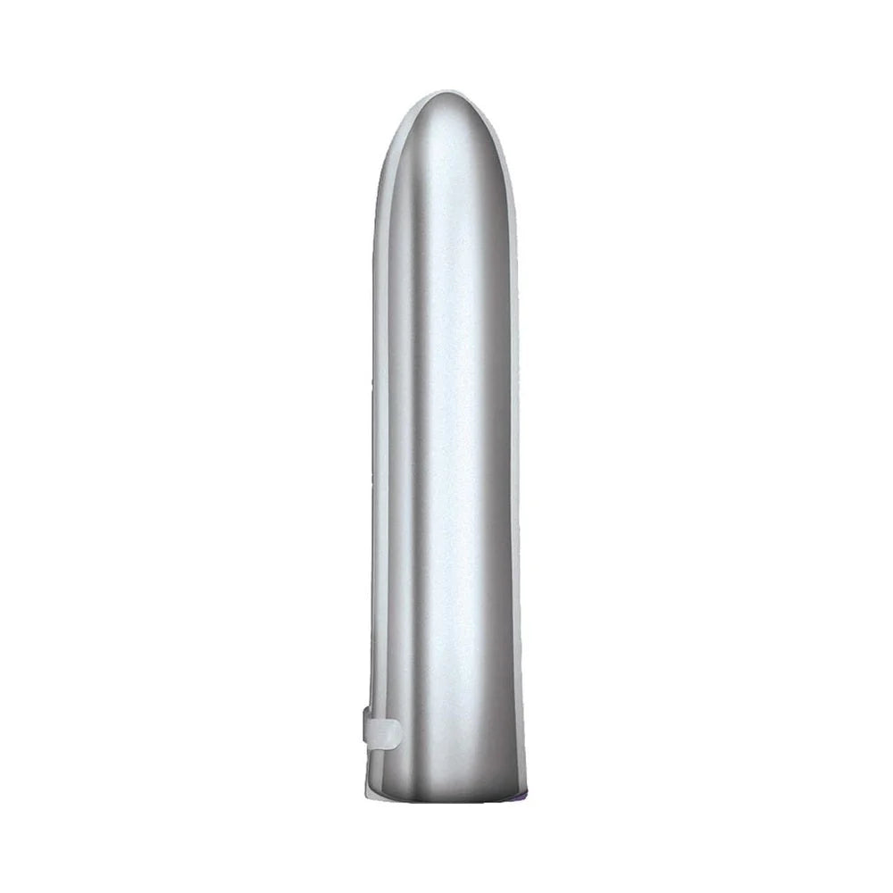 Intense Power Bullet Rechargeable 7 Function Usb Cord Included Waterproof Silver