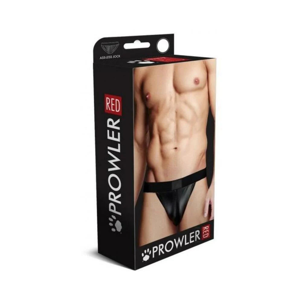 Prowler Red Wetlook Assless Jock Blk Lg