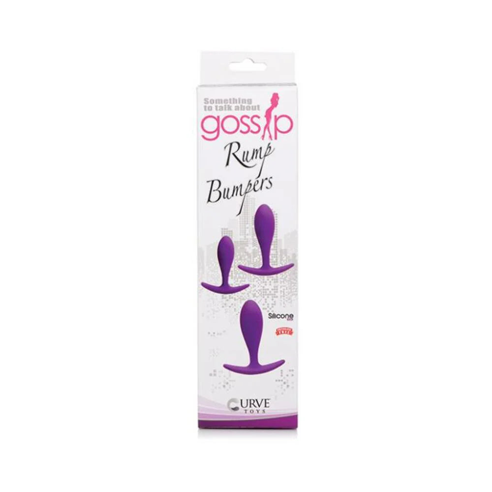 Gossip Rump Bumpers Silicone Set Of 3 - Violet