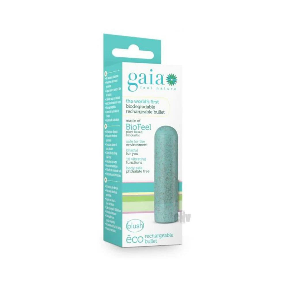 Gaia Eco Rechargeable Bullet - Aqua