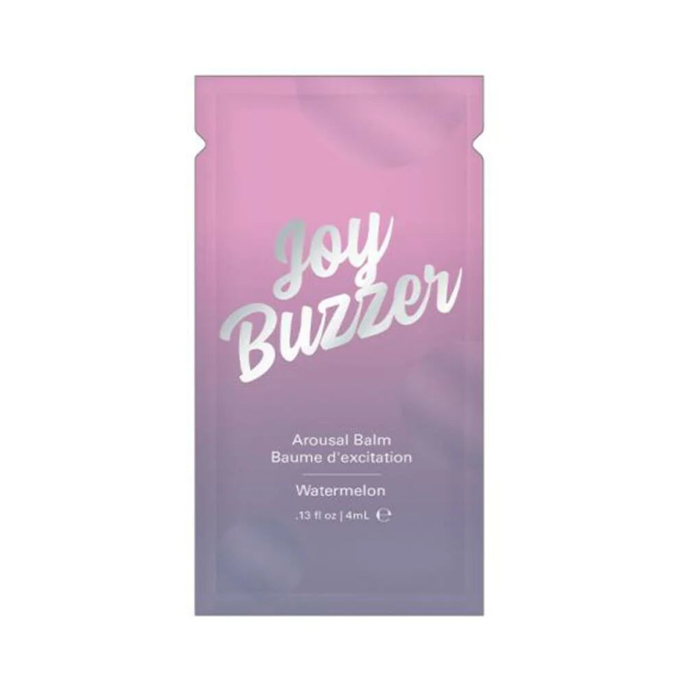Joy Buzzer Clitoral Arousal Balm Watermelon (bulk Pack/24 Pcs) .13 Oz Foil