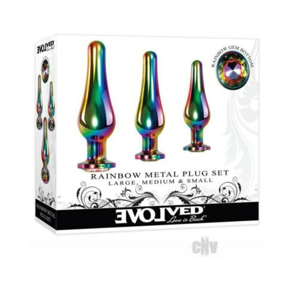 Evolved Rainbow Metal Plug Set
