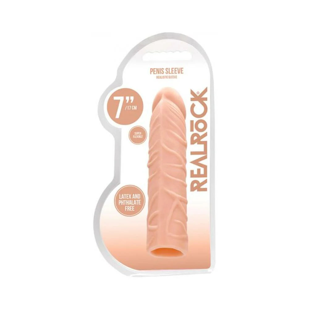 Real Rock Penis Extender - 7" - 17.5 Cm - Vanilla