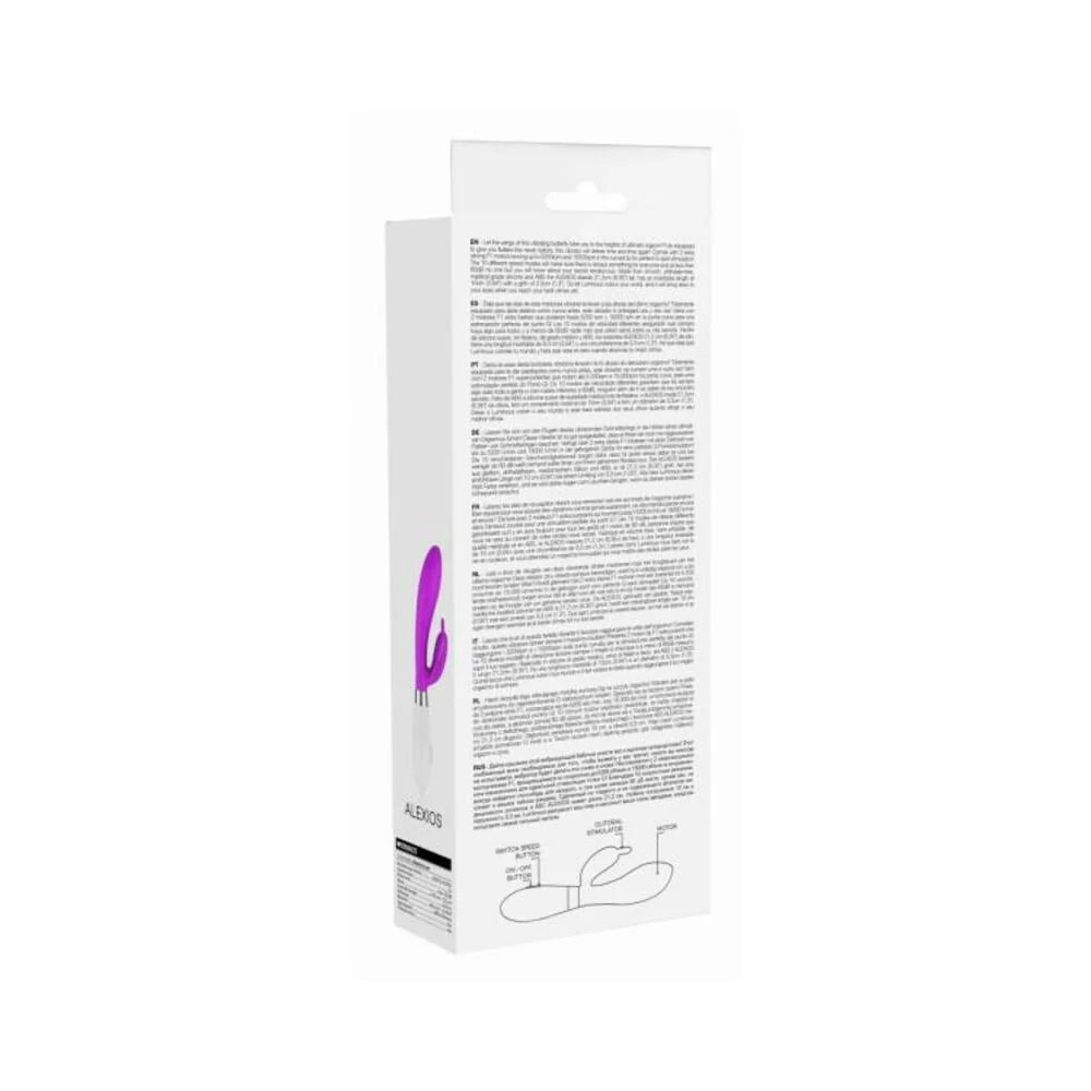 Luna Neon Alexios Ultra-soft Silicone Dual Stimulator Fuchsia