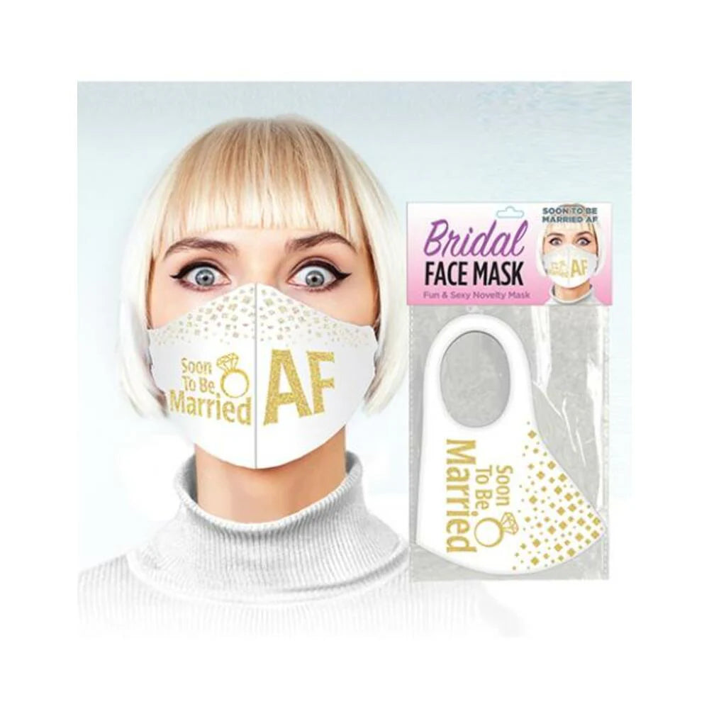 Soon To Be Married Af Glitter Mask