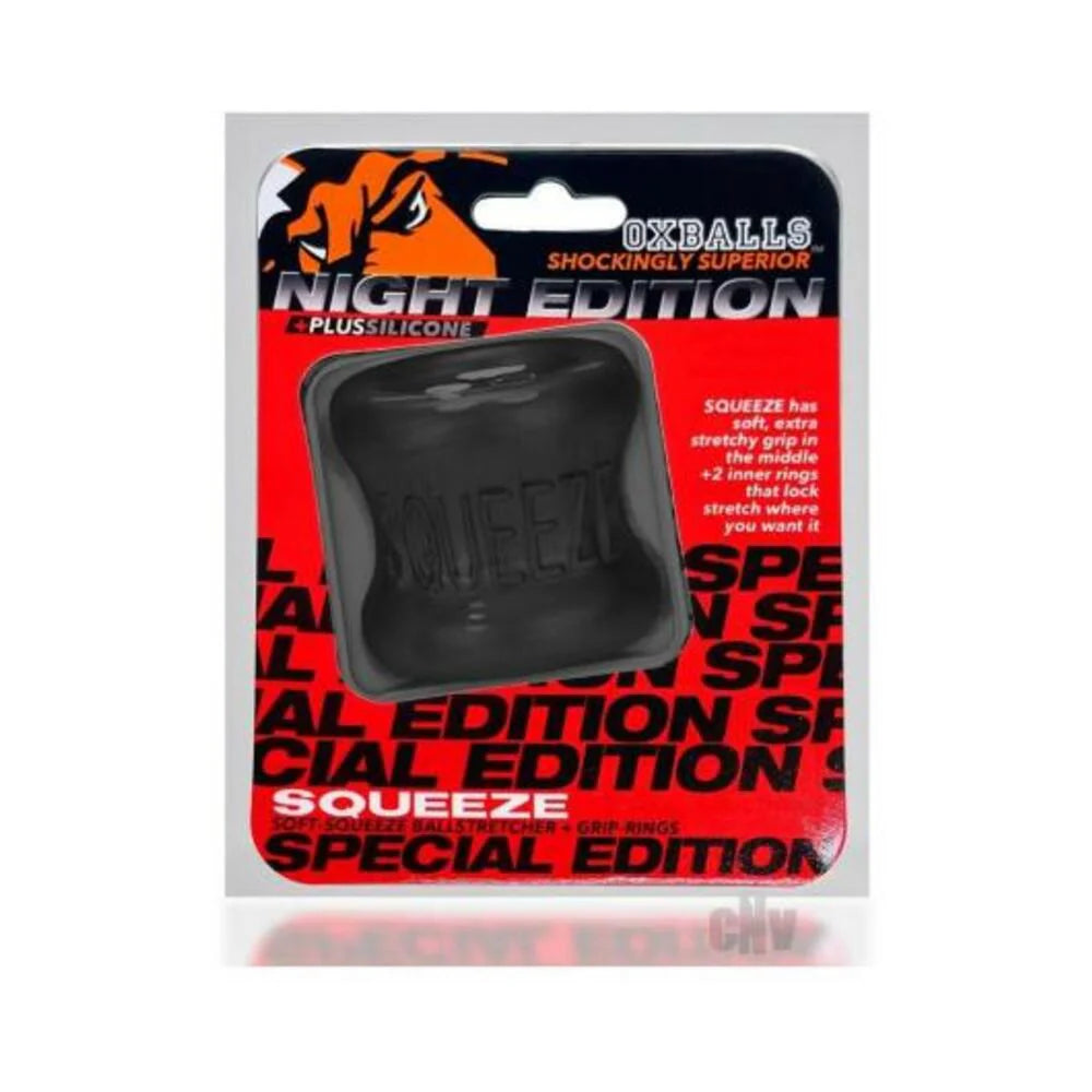 Oxballs Squeeze Ballstretcher Plus+silicone Special Edition Night