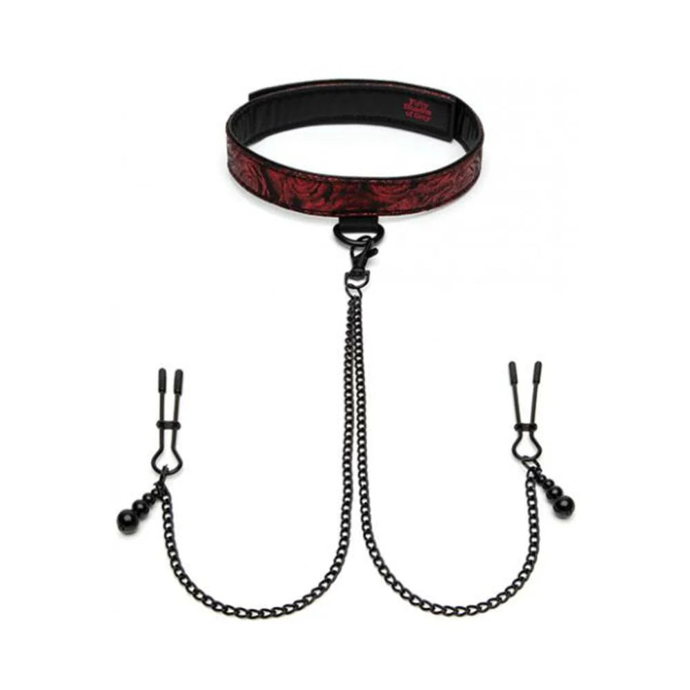 Fifty Shades Of Grey Sweet Anticipation Collar Nipple Clamps