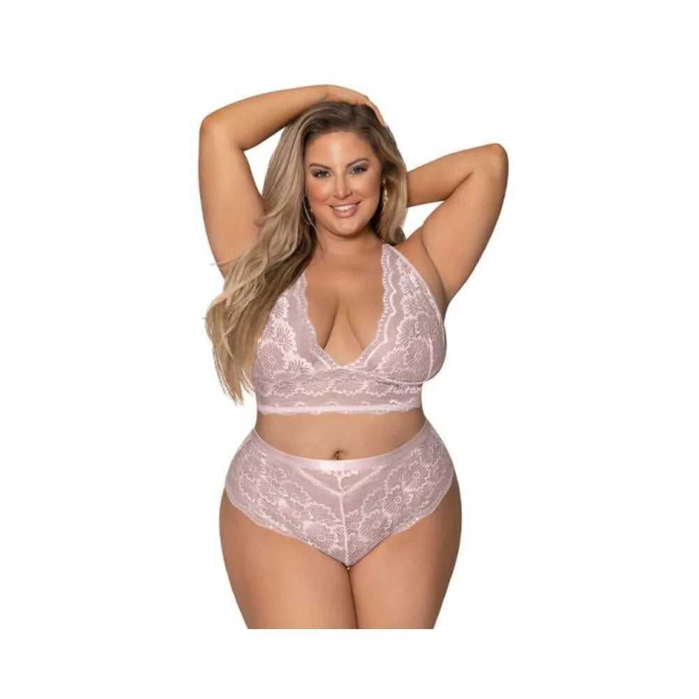 Magic Silk Seabreeze Cami & Short Set Blush Queen Size