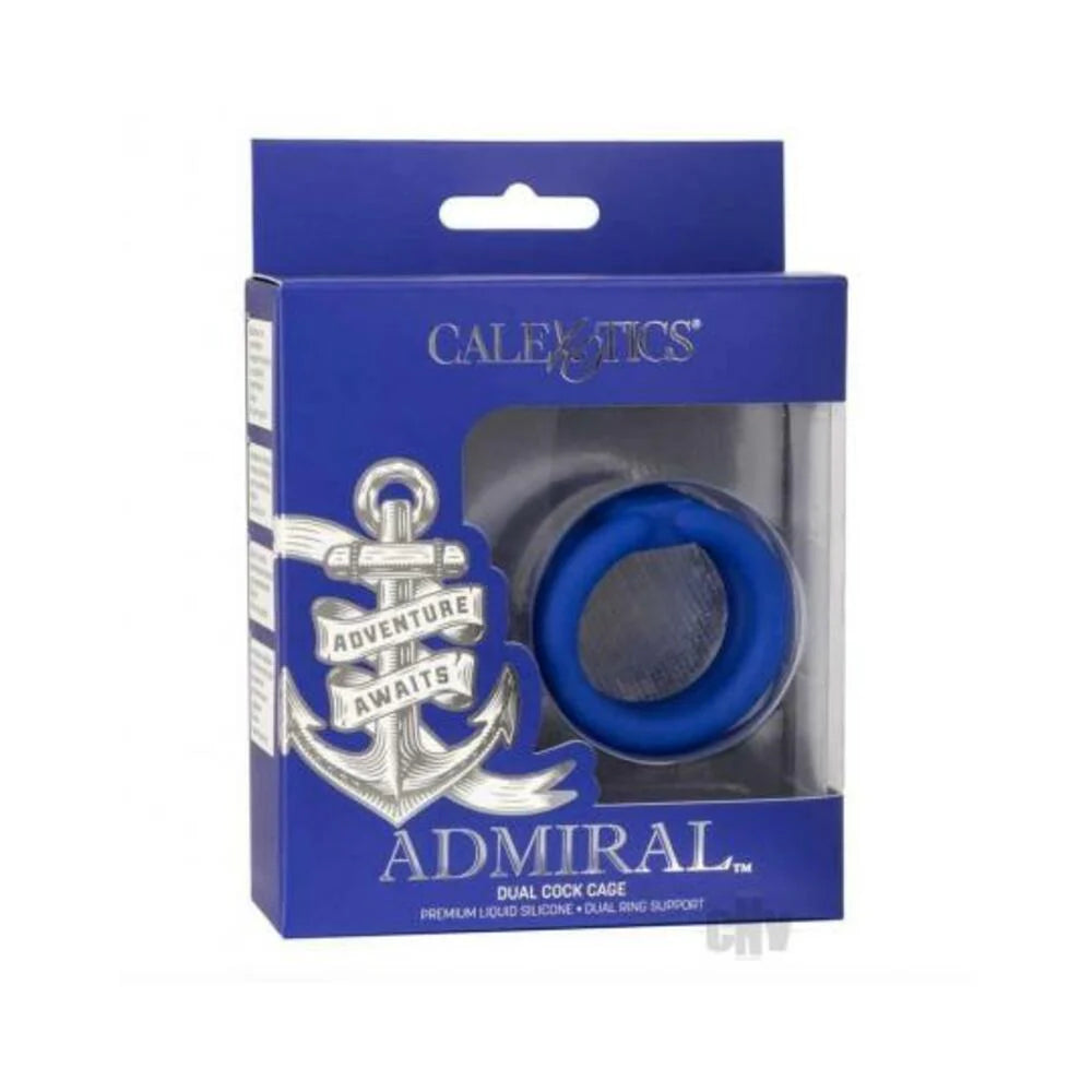 Admiral Dual Cock Cage Blue