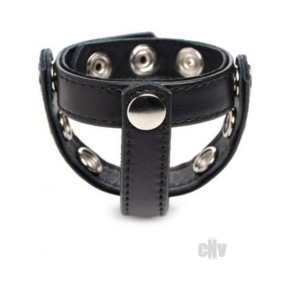 Cg Leather Snap-on Harness Black