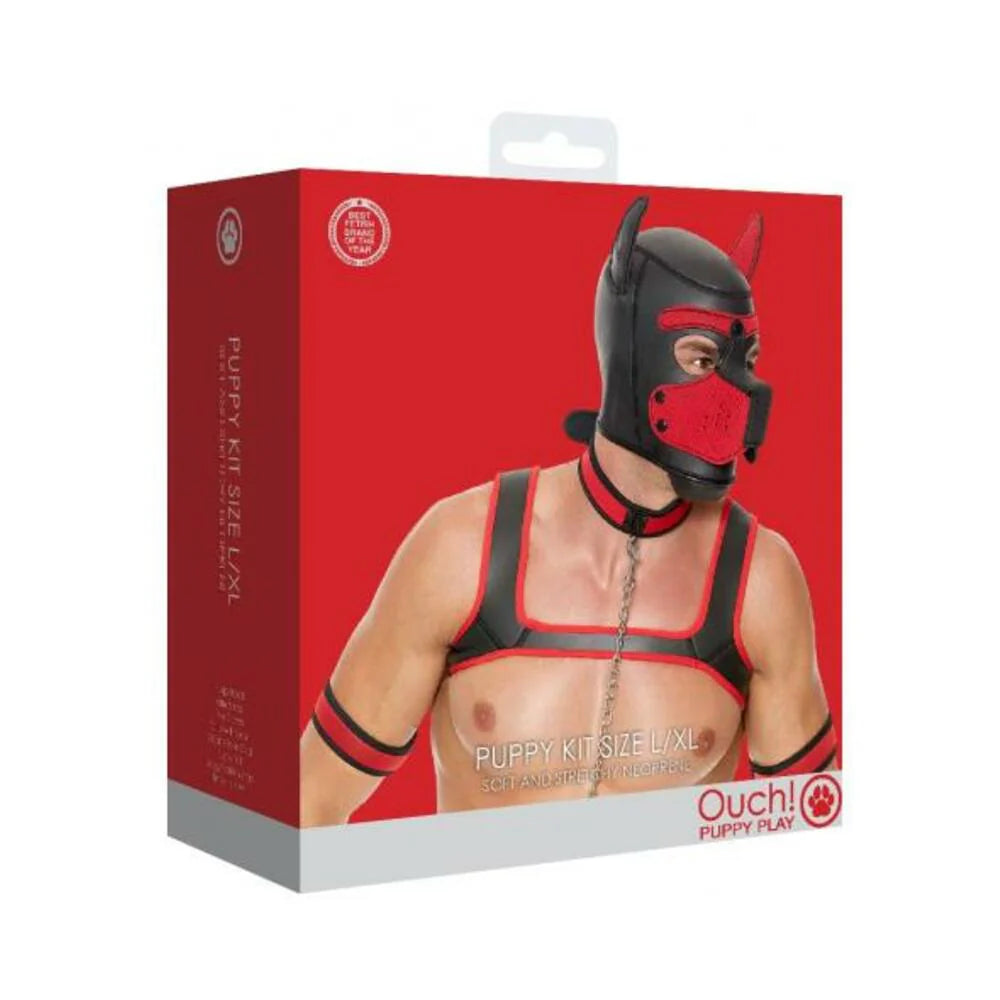 Ouch Neoprene Puppy Kit L/xl Red