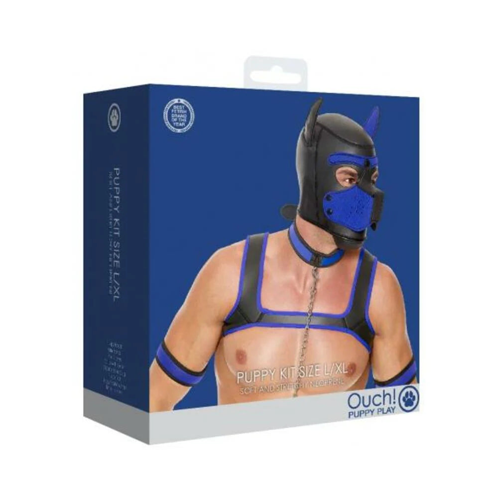 Ouch Neoprene Puppy Kit L/xl Blue