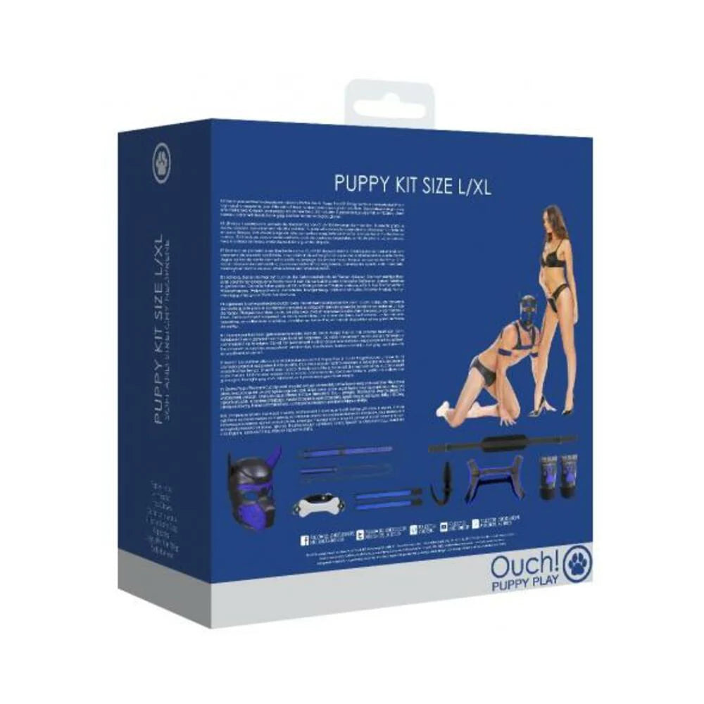 Ouch Neoprene Puppy Kit L/xl Blue