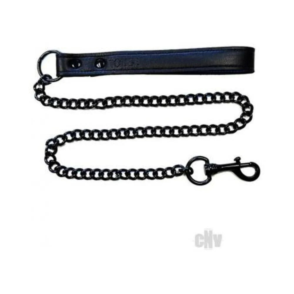 Leather Lead Black