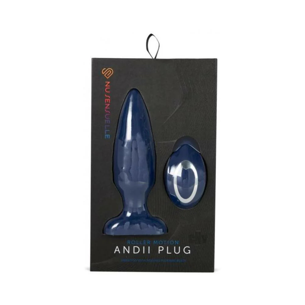 Sensuelle Andii Plug W/roller Navy Blue