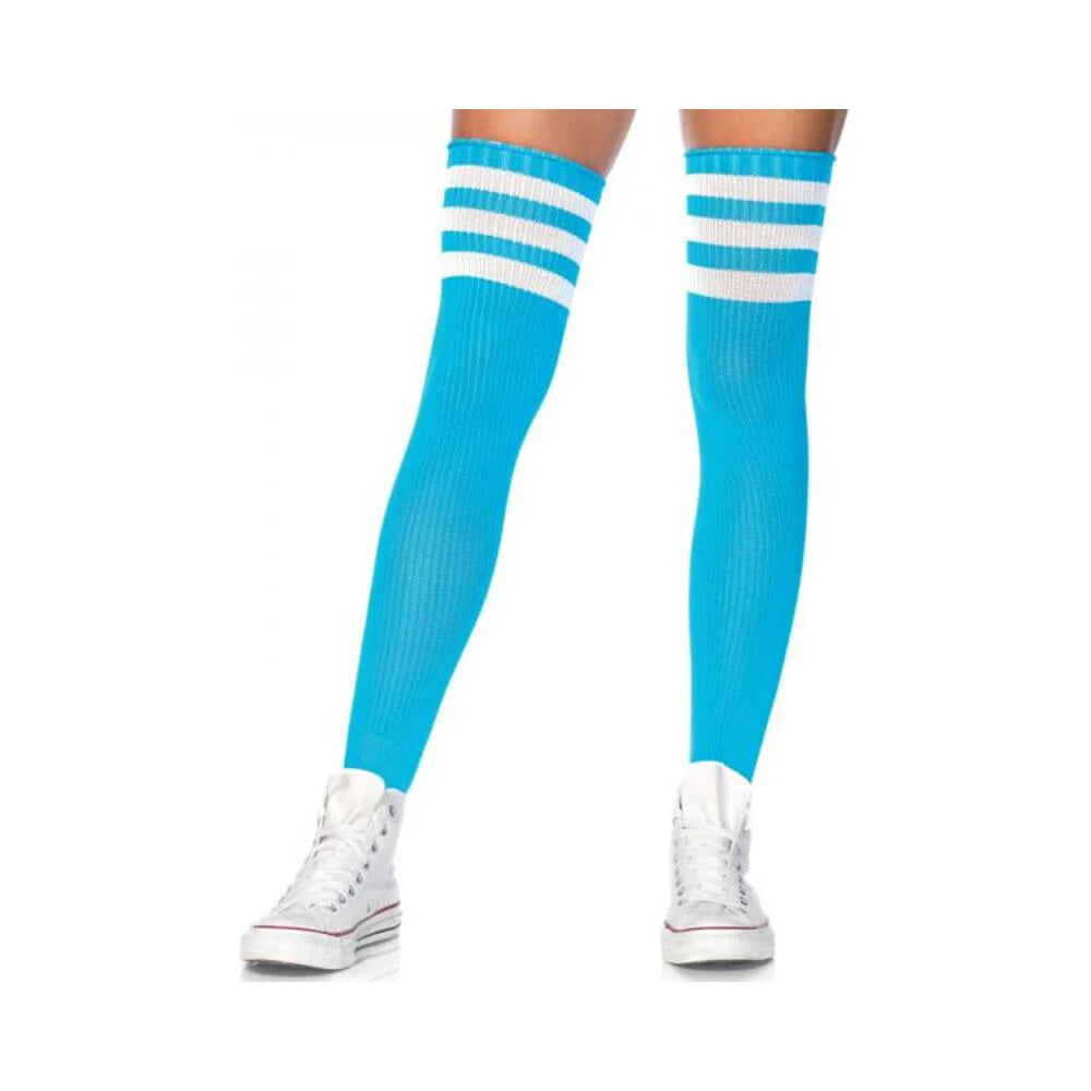 Athlete Thigh Hi 3 Stripe Os Blue