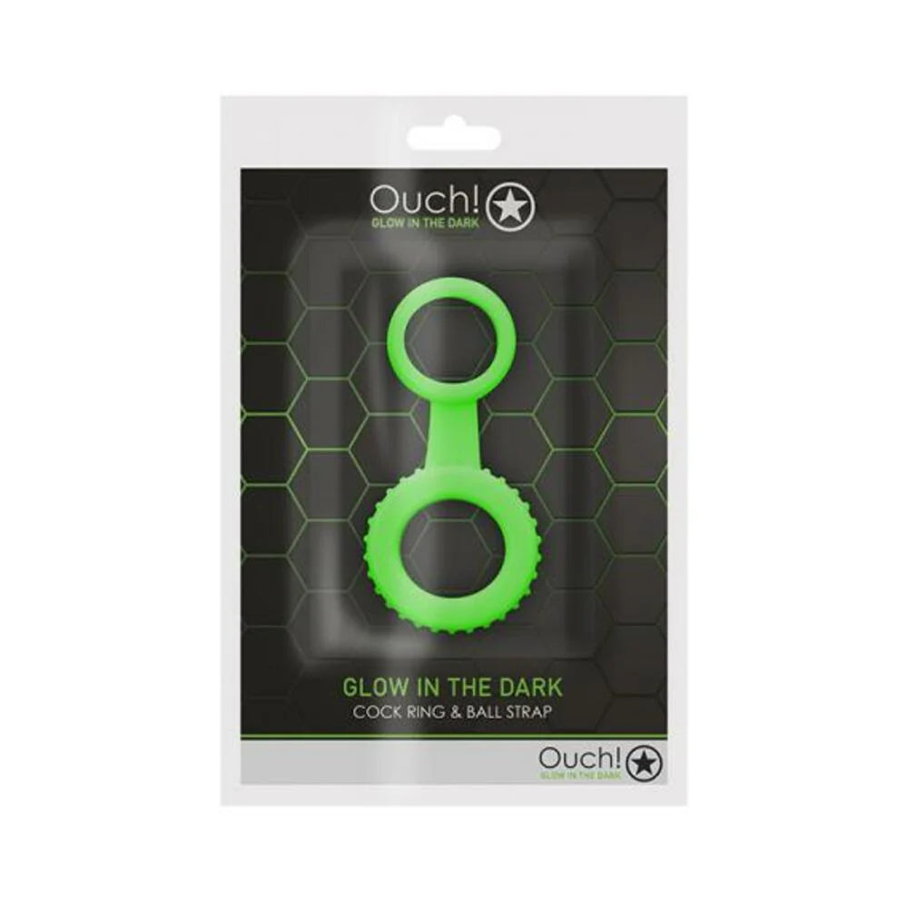 Ouch Cock Ring Ball Strap Gitd