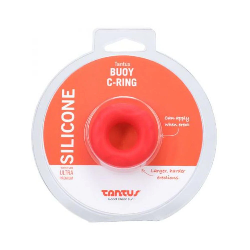 Tantus Buoy C-ring - Small - Crimson