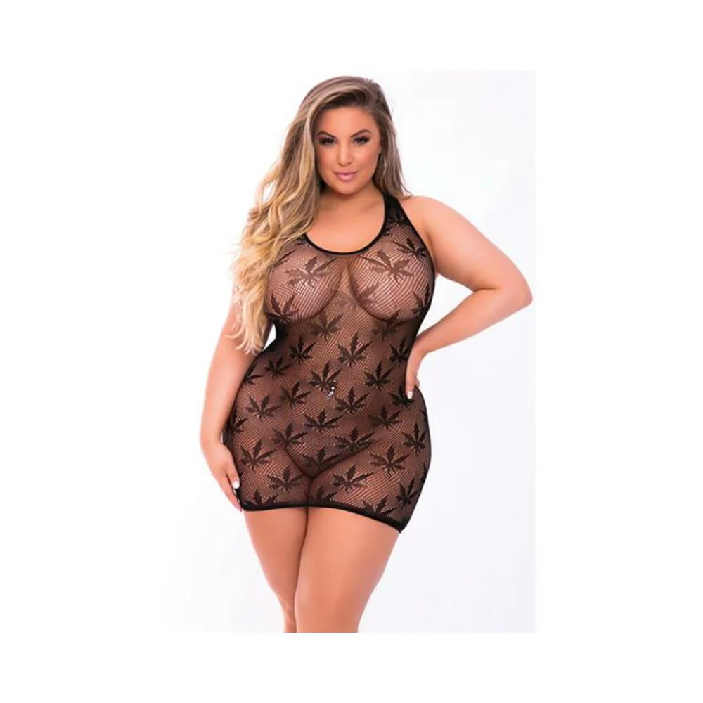 Festival Flirt Net Dress Black Qn