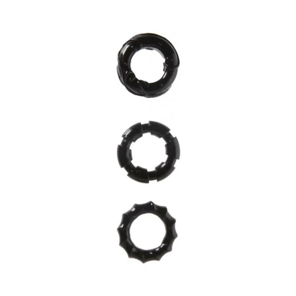 Malesation Stretchy Cock Rings 3 Pack