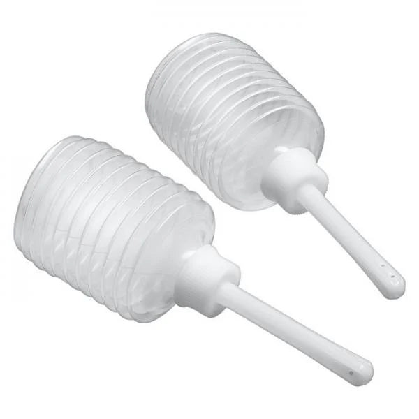 Cloud 9 Fresh + Portable Anal Enema Douche 3.3oz EZ Squeeze Bulb 2 Pack