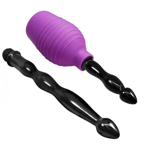 Cloud 9 Fresh + Deluxe Anal Enema Douche Kit 10.8oz EZ Squeeze Bulb W/ Soft Nozzle