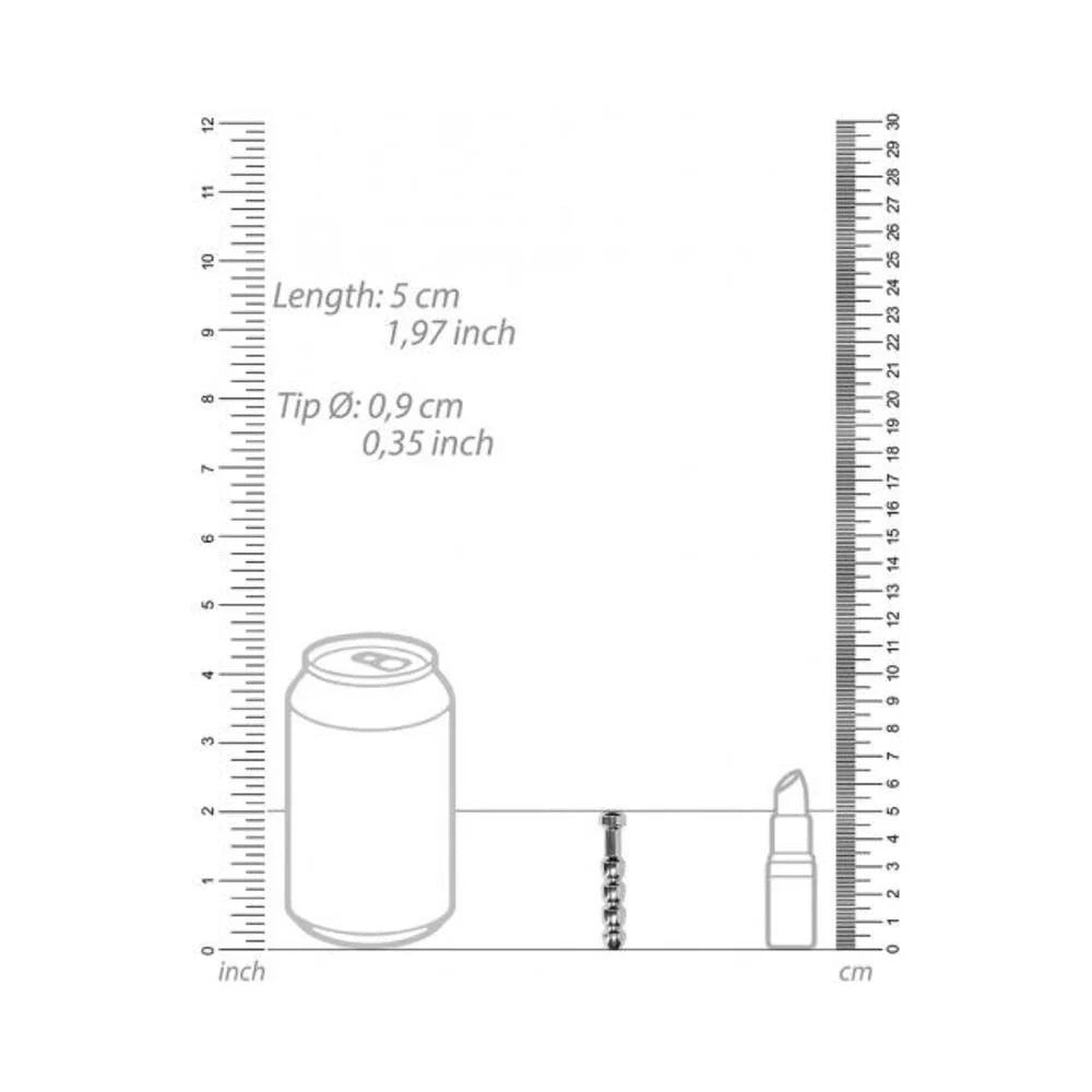 Shots Ouch 9mm Urethral Sounding Metal Plug