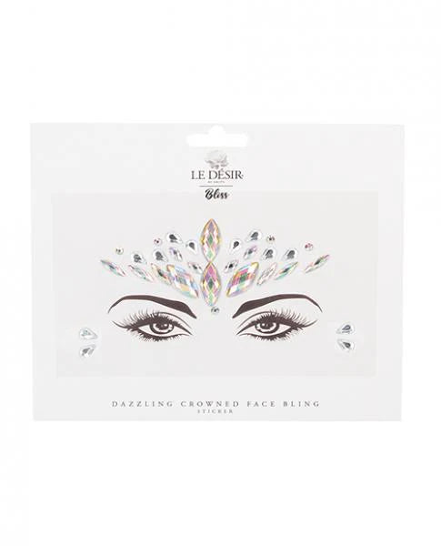 Shots Bliss Dazzling Crowned Face Bling Sticker O/s