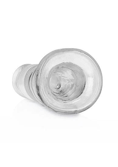 Realrock Curvy Dildo Or Butt Plug 5.5in Transparent
