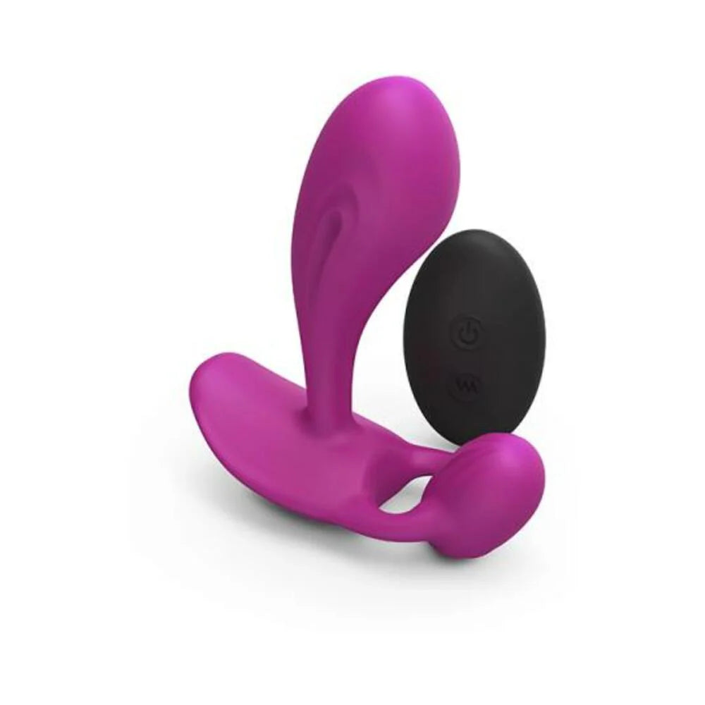 Love To Love Witty Rechargeable Remote-controlled Silicone P & G Vibrator Sweet Orchid