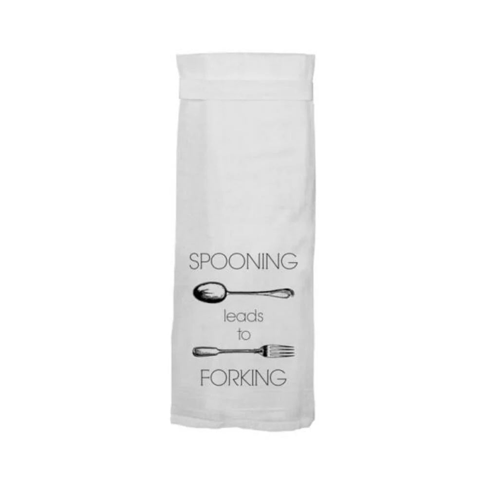 Twisted Wares Spooning Leads To Forking Flour Towel