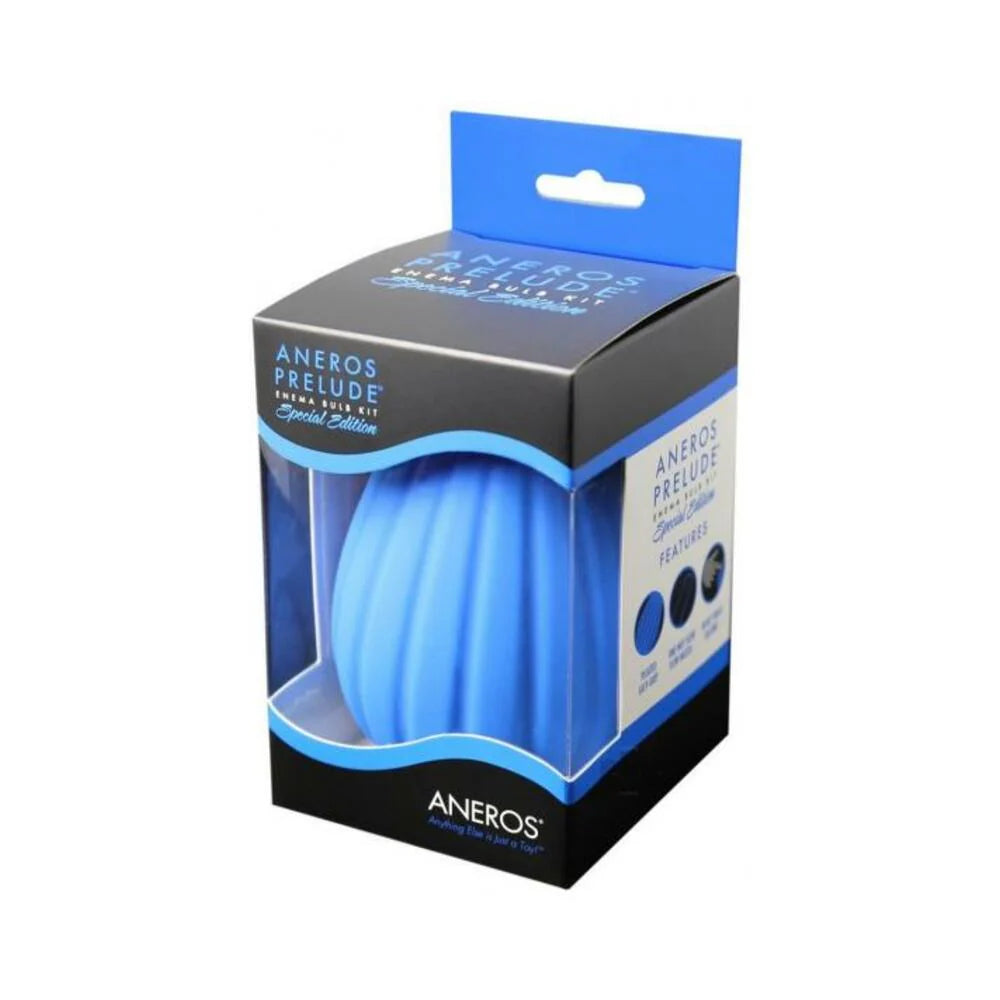 Aneros Prelude Enema Special Edition Bulb Kit - Blue